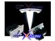 Welcome Ghost Door Logo Projector Shadow Puddle Laser Led Lights Compatible for Tesla T White (Qty 2) 
