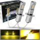 H3 Golden Yellow LED Fog Light Bulbs - GP Xtreme 