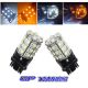 3157 4157 Switch Back White / Amber LED SMD Light Bulbs for Brake / Tail / Reverse Light Bulbs - GP Thunder