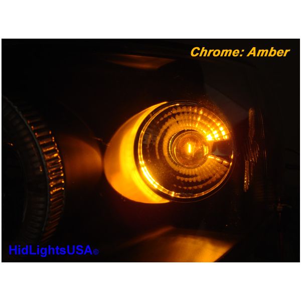 7443 T20 W21W Amber Chrome Stealth Silver Light Bulbs Front Rear Turn  Signal Brake light, Parking Light, Running light , Back Up , Reverse Lights